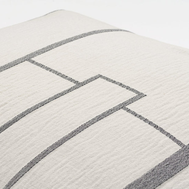 Kristina Dam Studio Architecture Pillow, Off-White/Black Melange, Large