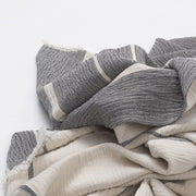 Kristina Dam Studio Architecture Throw, Grey/Off-White