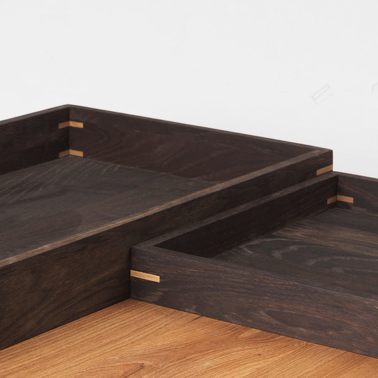 Kristina Dam Studio Japanese Tray, Smoked Oak - Small