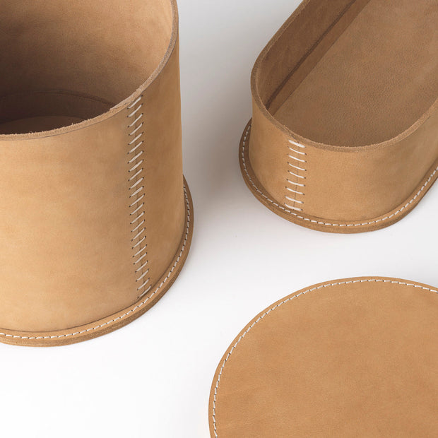 Kristina Dam Studio Stitched Leather Box – S