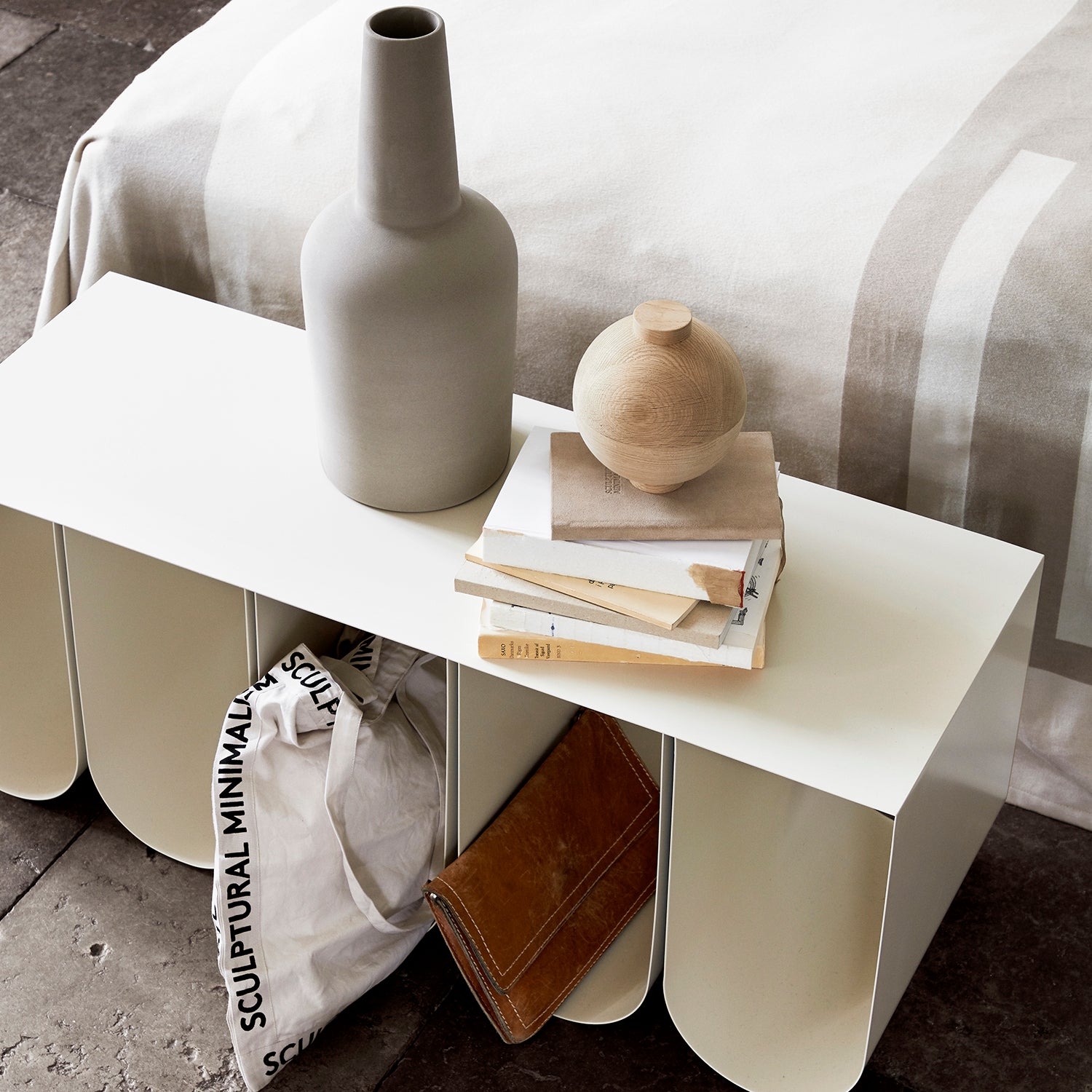 Curved Side Bench | Storage Bench | Furniture | Kristina Dam