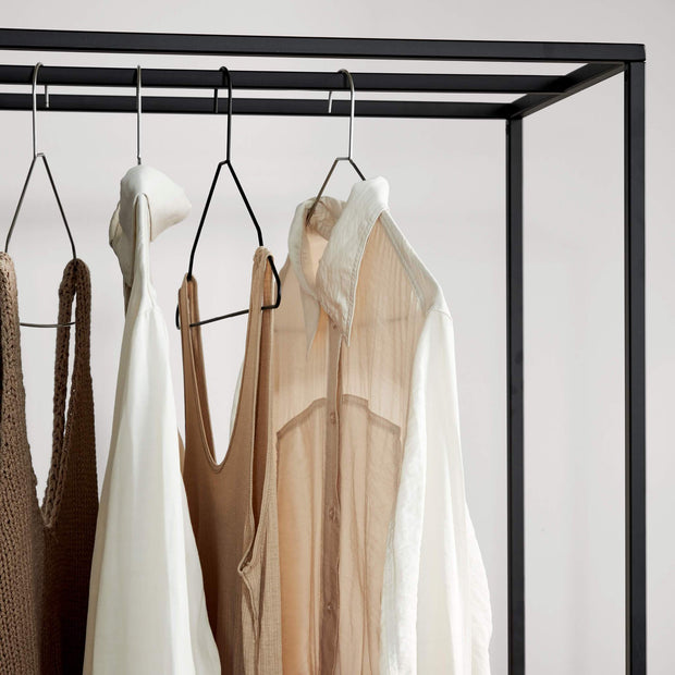 Kristina Dam Studio Hang'Em Coat Hanger, Black, 5 Pcs.