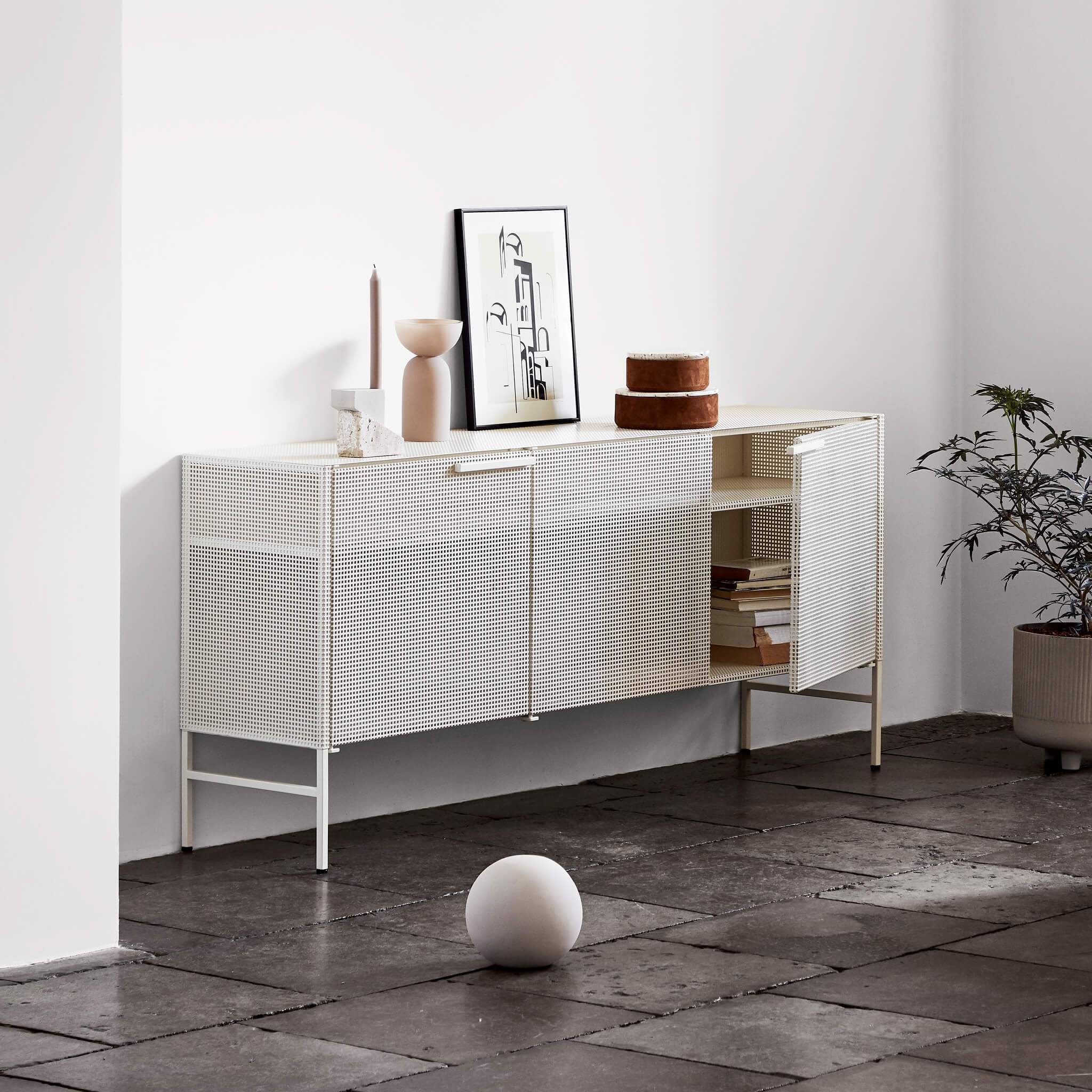 Kristina Dam Studio Grid Sideboard, Beige