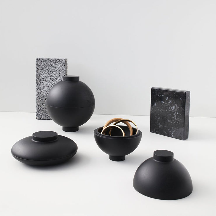 Wooden sphere use them as trays or a vessel for displaying your jewellery