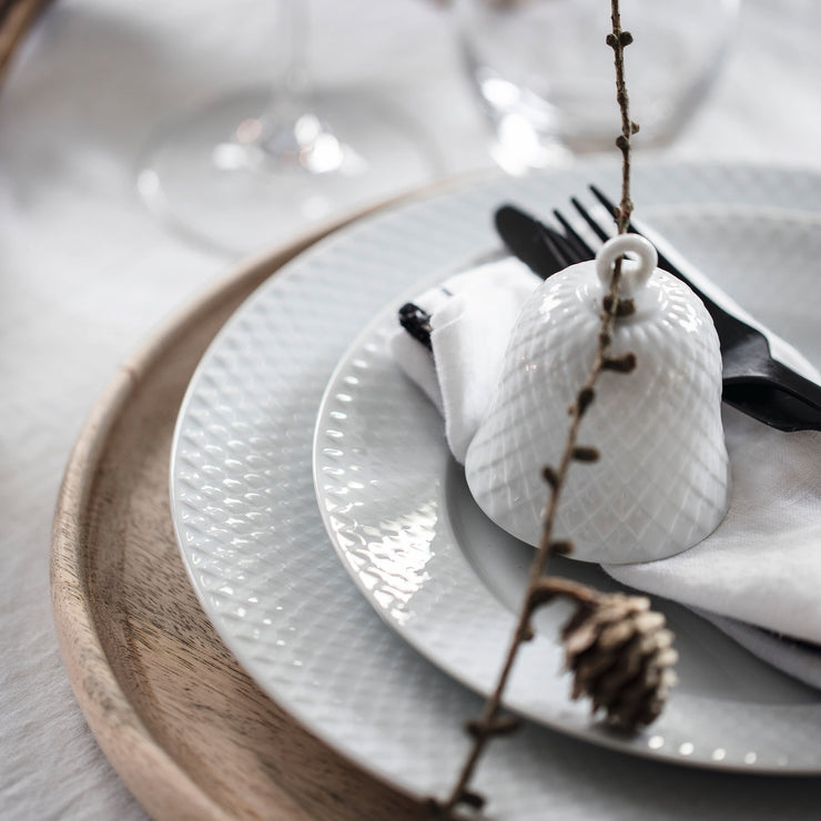 Lyngby-Rhombe-Decor-Bell-White