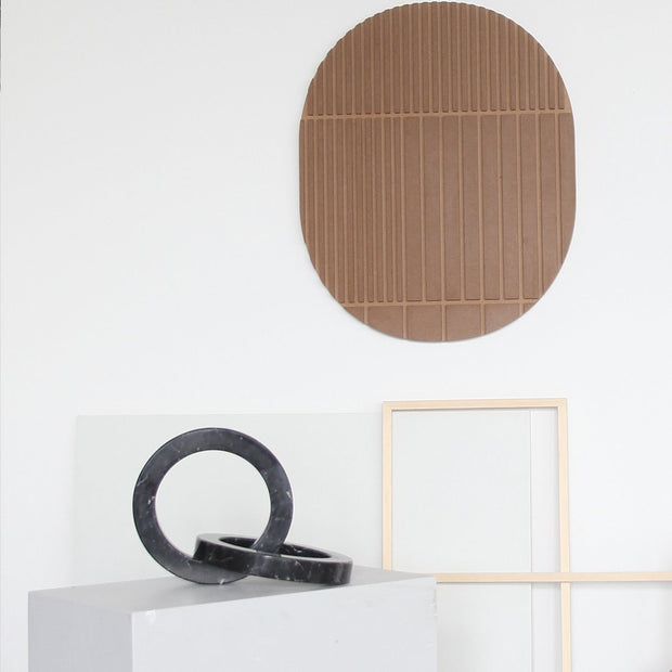 Kristina Dam marble circles styled with mirror