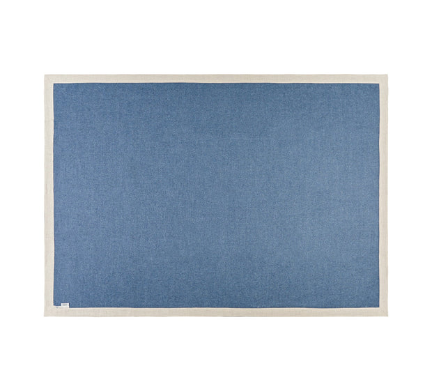 Silkeborg Uldspinderi Mendoza Throw 130x180 cm Throw 0726 Denim Blue