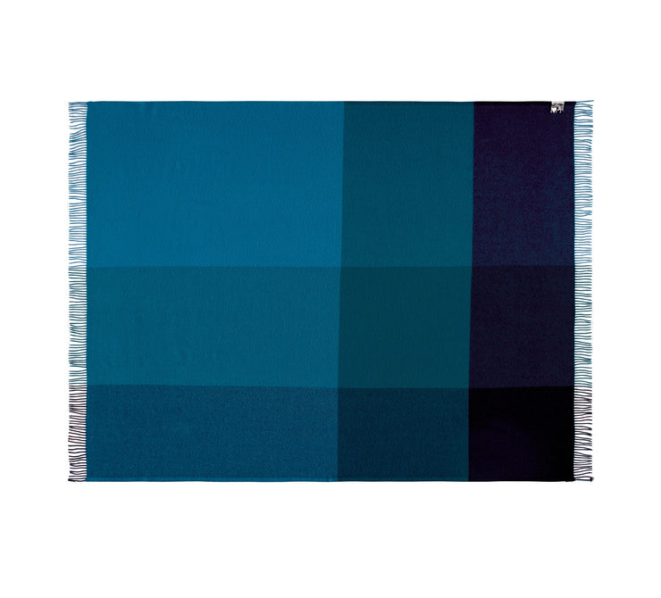 Silkeborg Uldspinderi Miami Throw 130x190 cm Throw 5307 Deep Ocean Blue