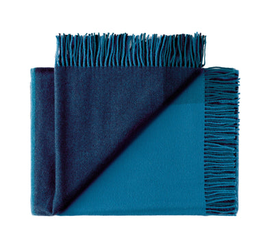 Silkeborg Uldspinderi Miami Throw 130x190 cm Throw 5307 Deep Ocean Blue