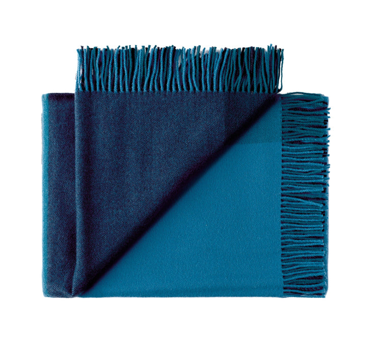 Silkeborg Uldspinderi Miami Throw 130x190 cm Throw 5307 Deep Ocean Blue