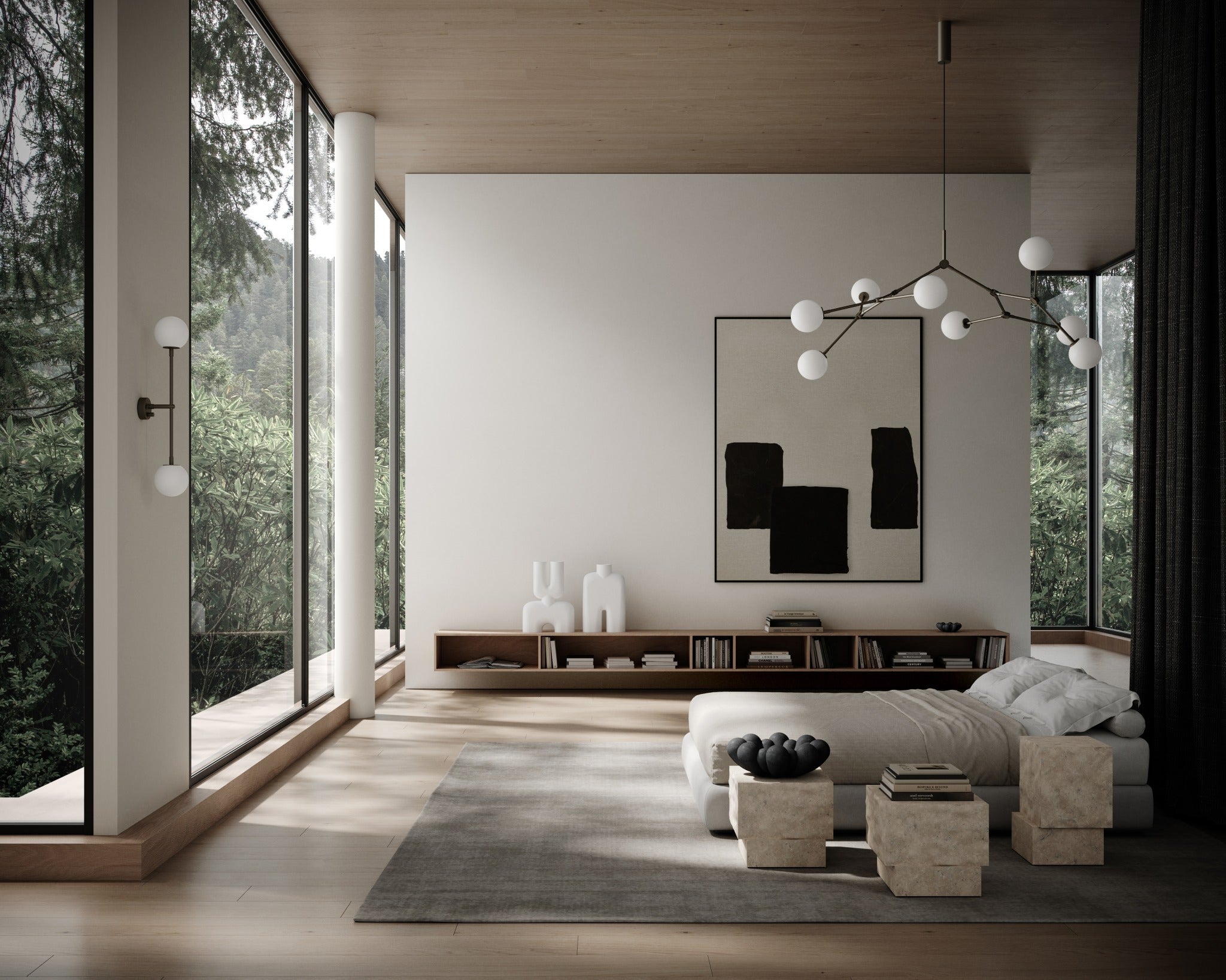 Temple Coffee Table, Tall - Limestone - 101 Copenhagen