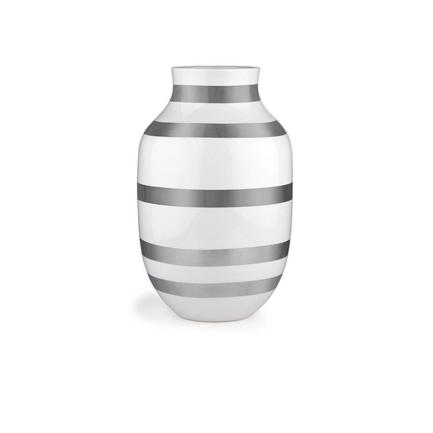 Kähler-Omaggio-Vase-Silver-12.2"