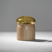 ChiCura Copenhagen Boletus Oak/Amber Glass, w. 9 cm Living / Containers & Vases Oak