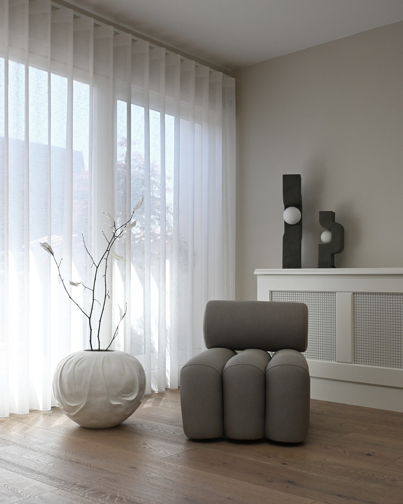 Orimono Vase, Big - Bone White - 101 CPH