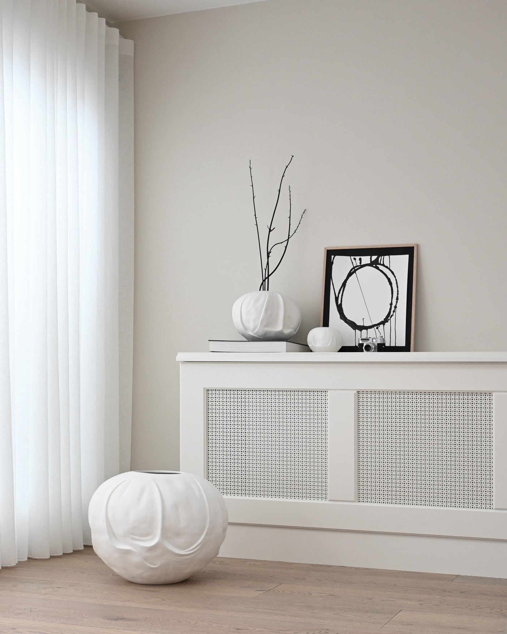 Orimono Vase, Big - Bone White - 101 CPH