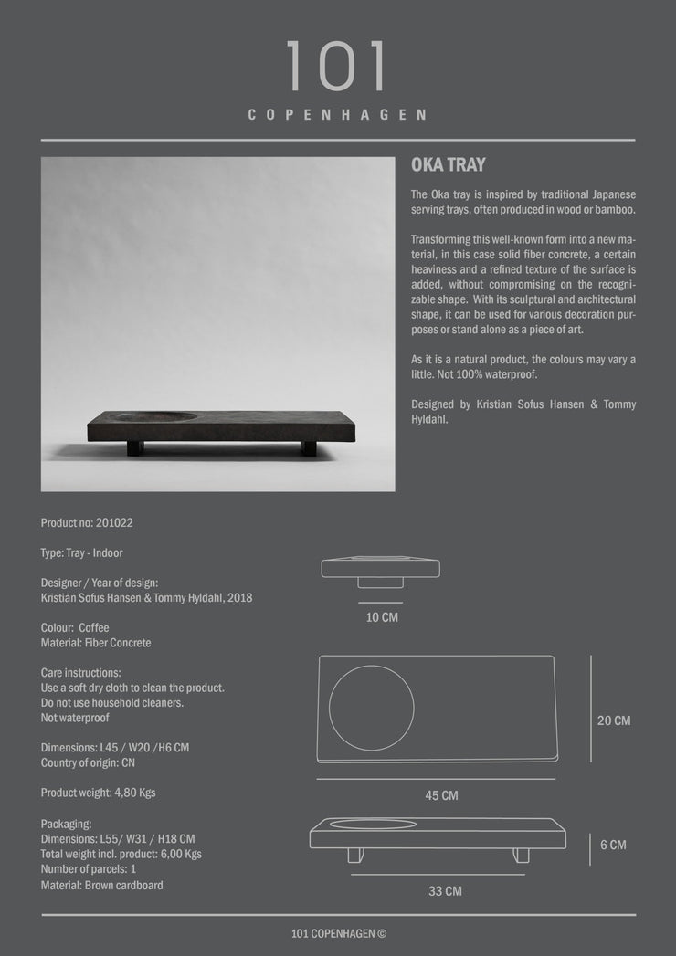 Oka Tray - Coffee - 101 CPH