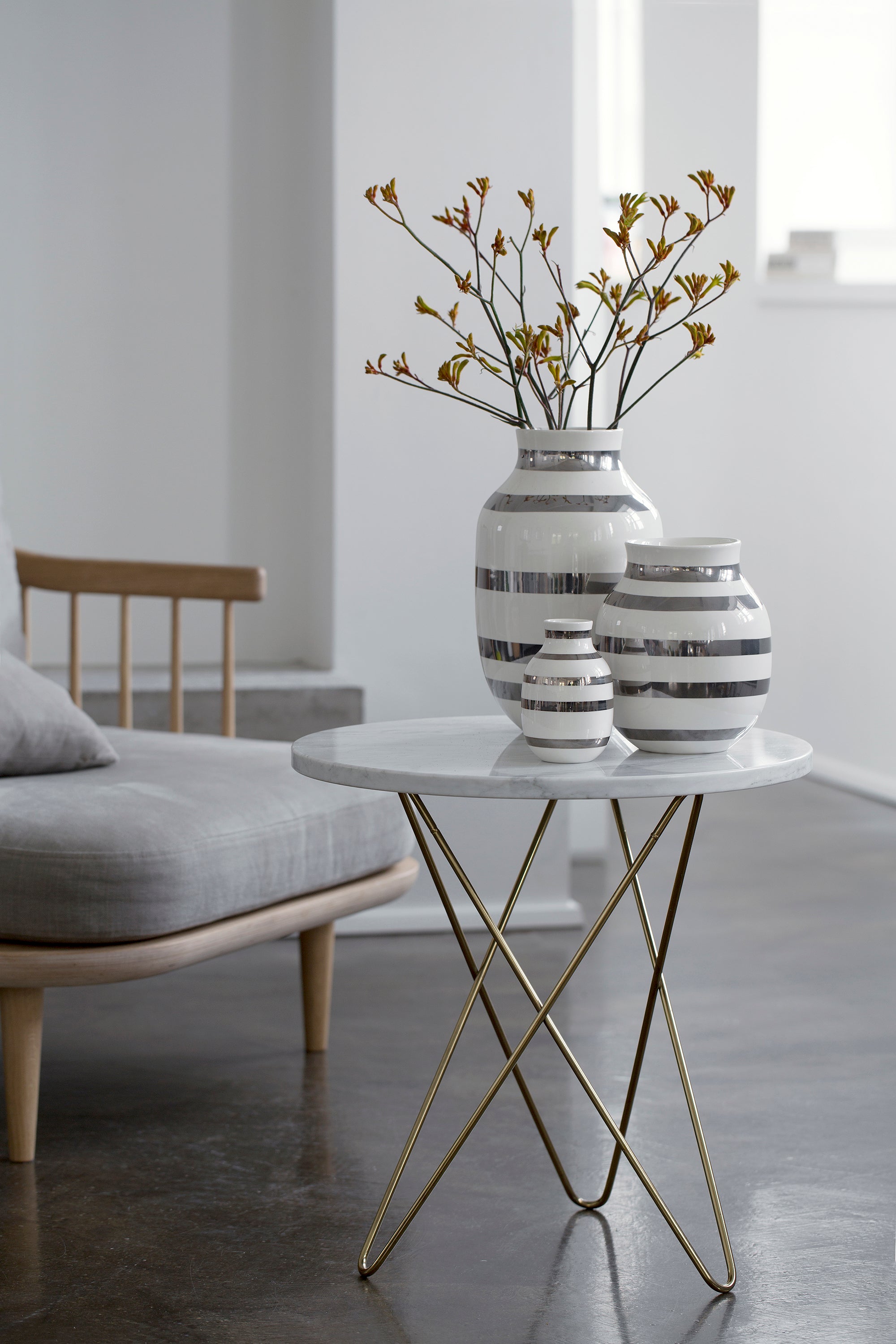Kähler Vaso Omaggio Circulare, 20 cm, grigio - antracite | Finnish Kähler Vaso Omaggio Circulare, 20 cm, grigio - antracite | Finnish