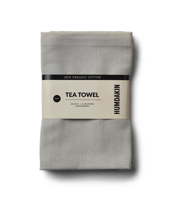 HUMDAKIN Organic tea towel - 2 pack Organic textiles 019 Stone