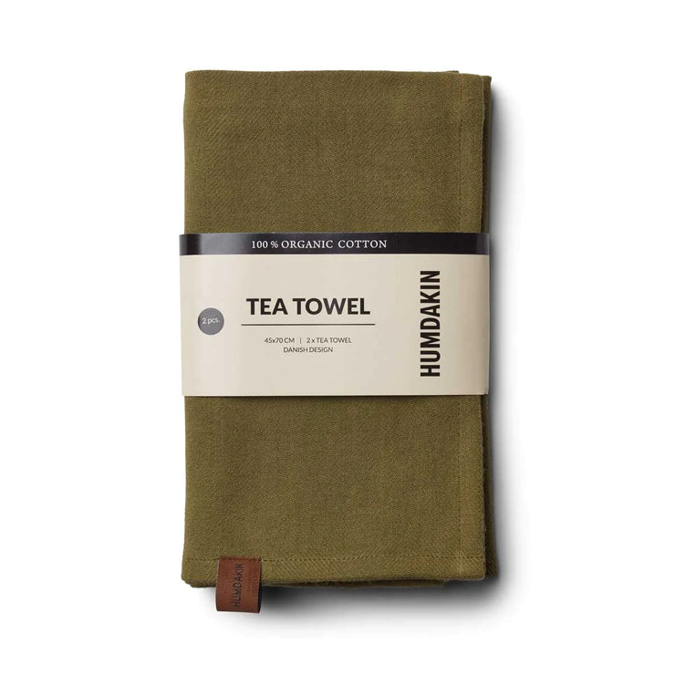 Humdakin Organic Tea Towel, 2 pack - Fern