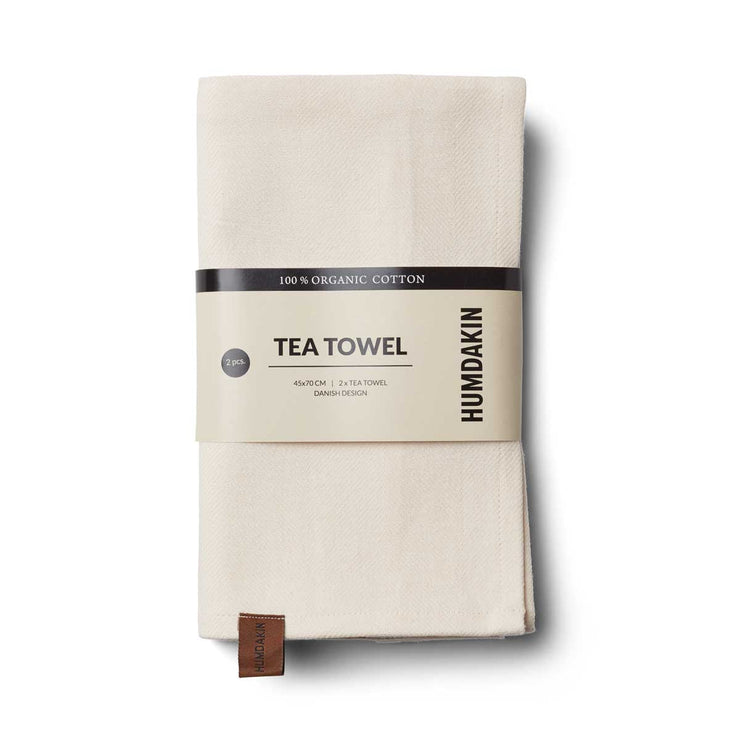 HUMDAKIN Organic tea towel - 2 pack Organic textiles 029 Shell