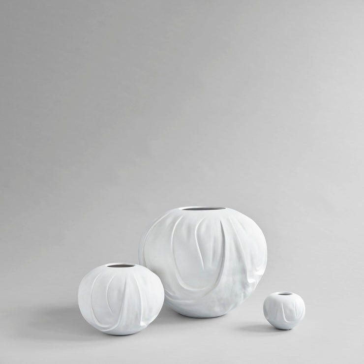 Orimono Vase, Medio - Bone White - 101 CPH