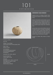 Orimono Vase, Medio - Sand - 101 CPH