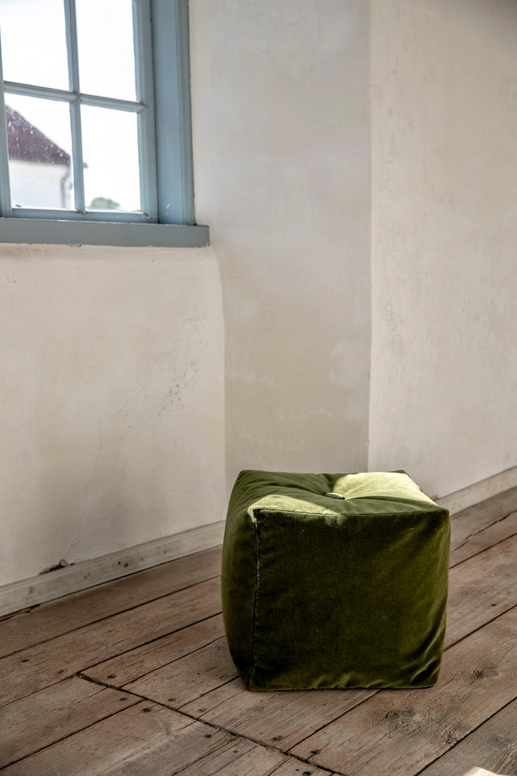 Bent Hansen Otto Pouf w/o button - Zenso Leather, Black