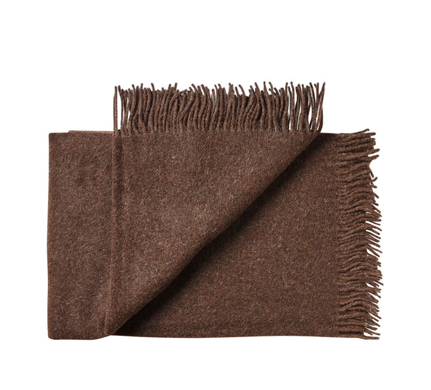 Silkeborg Uldspinderi Oxford Throw 140x240 cm Throw 0410 Dark Brown