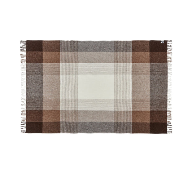 Silkeborg Uldspinderi Oxford Throw 140x240 cm Throw 5104 Shades Brown