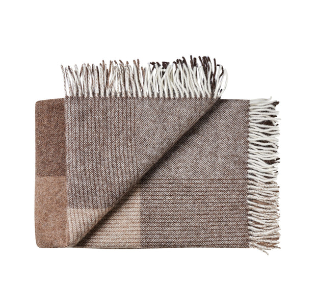 Silkeborg Uldspinderi Oxford Throw 140x240 cm Throw 5104 Shades Brown