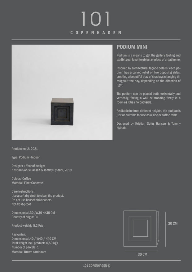 Podium, Mini - Coffee - 101 CPH