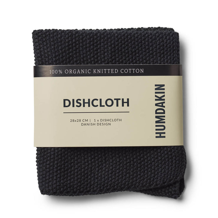 Humdakin Knitted Dishcloth - Coal