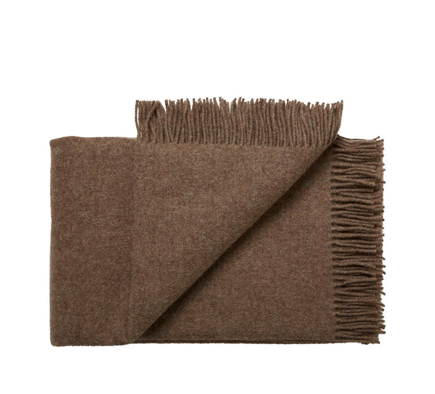 Silkeborg Uldspinderi Samsø Throw 140x240 cm Throw 0120 Gotland Brown