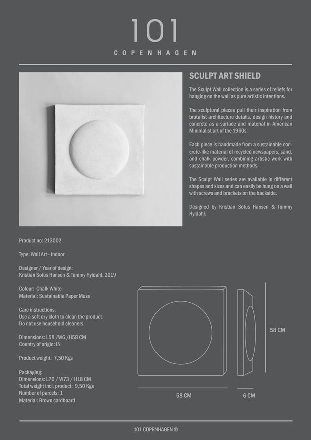 Sculpt Art, Shield - Chalk White - 101 CPH