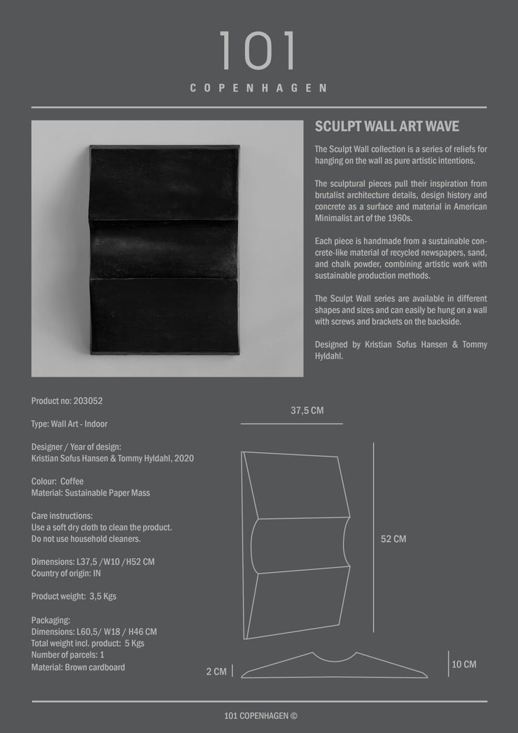 Sculpt Art - Wave, Mini - Coffee - 101 CPH
