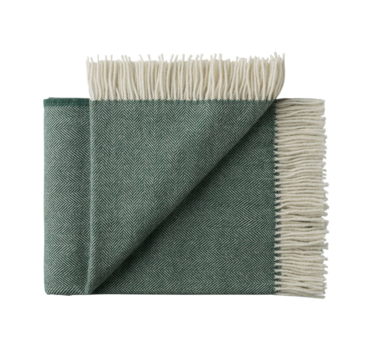 Silkeborg Uldspinderi Sevilla Throw 130x190 cm Throw 5295 Pine Green