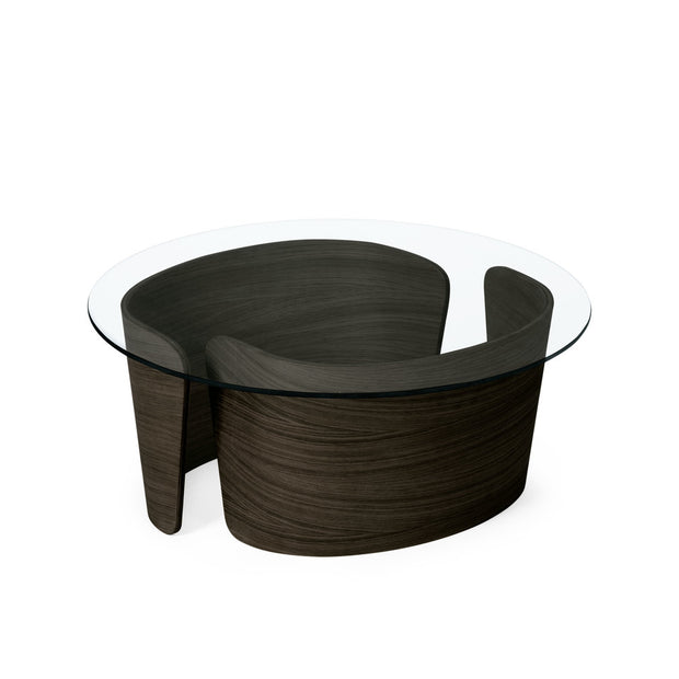 Sibast No 7 Lounge Table, Oak Dark Oil, Glass