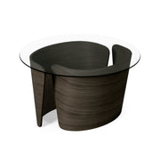 Sibast No 7 Lounge Table, Oak Dark Oil, Glass