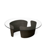 Sibast No 7 Lounge Table, Oak Dark Oil, Glass