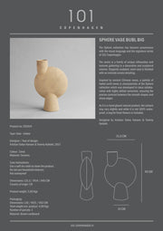 Sphere Vase Bubl, Big - Sand - 101 CPH