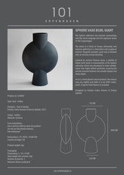 Sphere Vase Bubl, Giant - Coffee - 101 CPH
