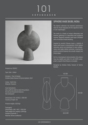 Sphere Vase Bubl, Hexa - Dark Grey - 101 CPH