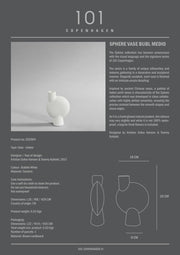 Sphere Vase Bubl, Medio - Bubble White - 101 CPH