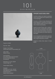 Sphere Vase Bubl, Mini - Black - 101 CPH