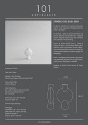 Sphere Vase Bubl, Mini - Bone White - 101 CPH