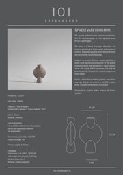 Sphere Vase Bubl, Mini - Taupe - 101 CPH