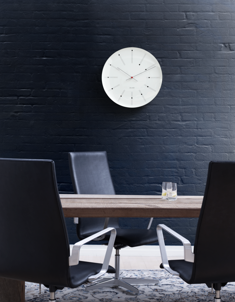 Arne Jacobsen Bankers Wall Clock, 18.9 Arne Jacobsen Bankers Wall Clock, 18.9