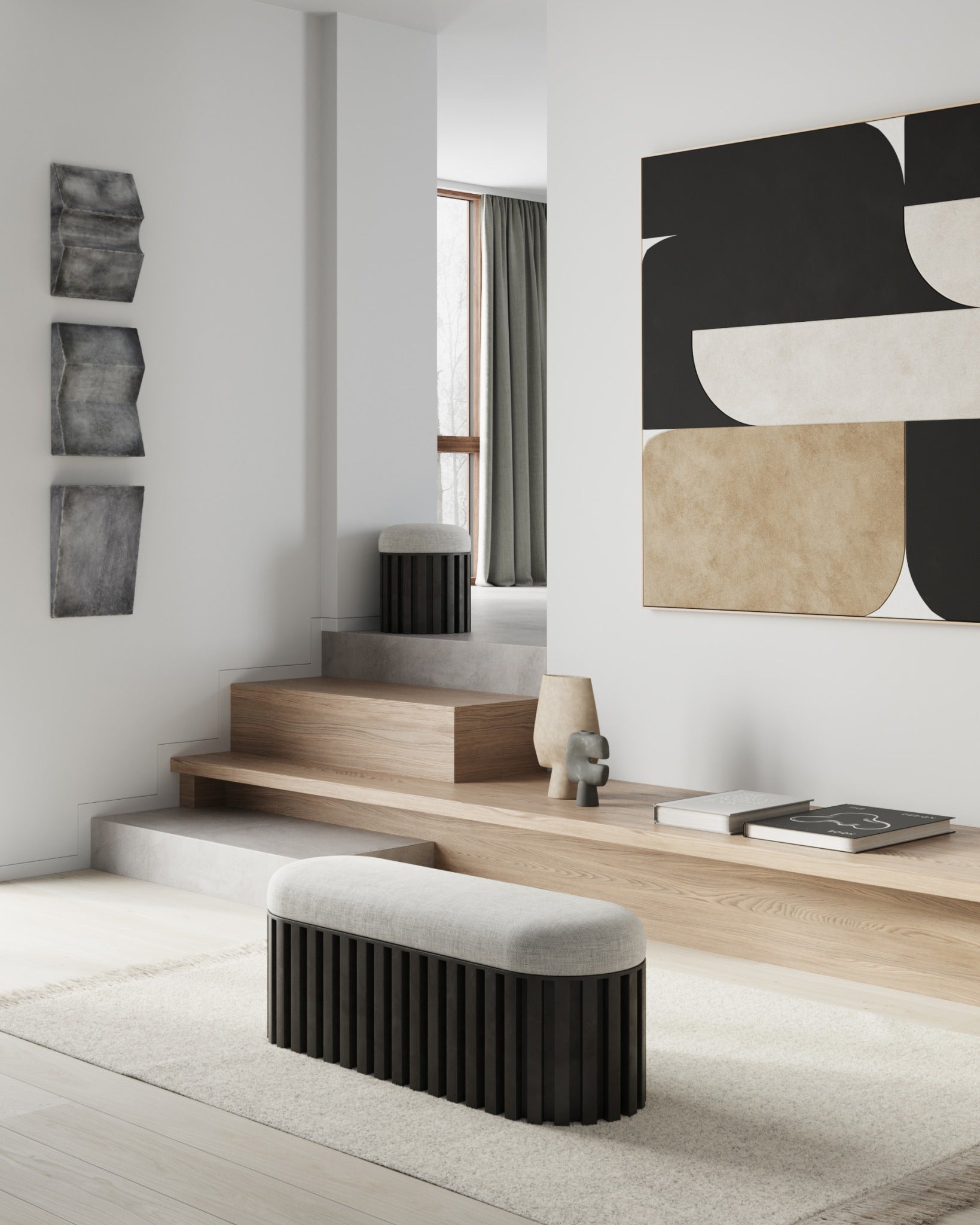 Sphere Vase Square, Big - Sand - 101 CPH