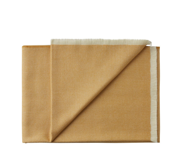 Silkeborg Uldspinderi Trujillo Throw 130x200 cm Throw 1140 Gold Curry