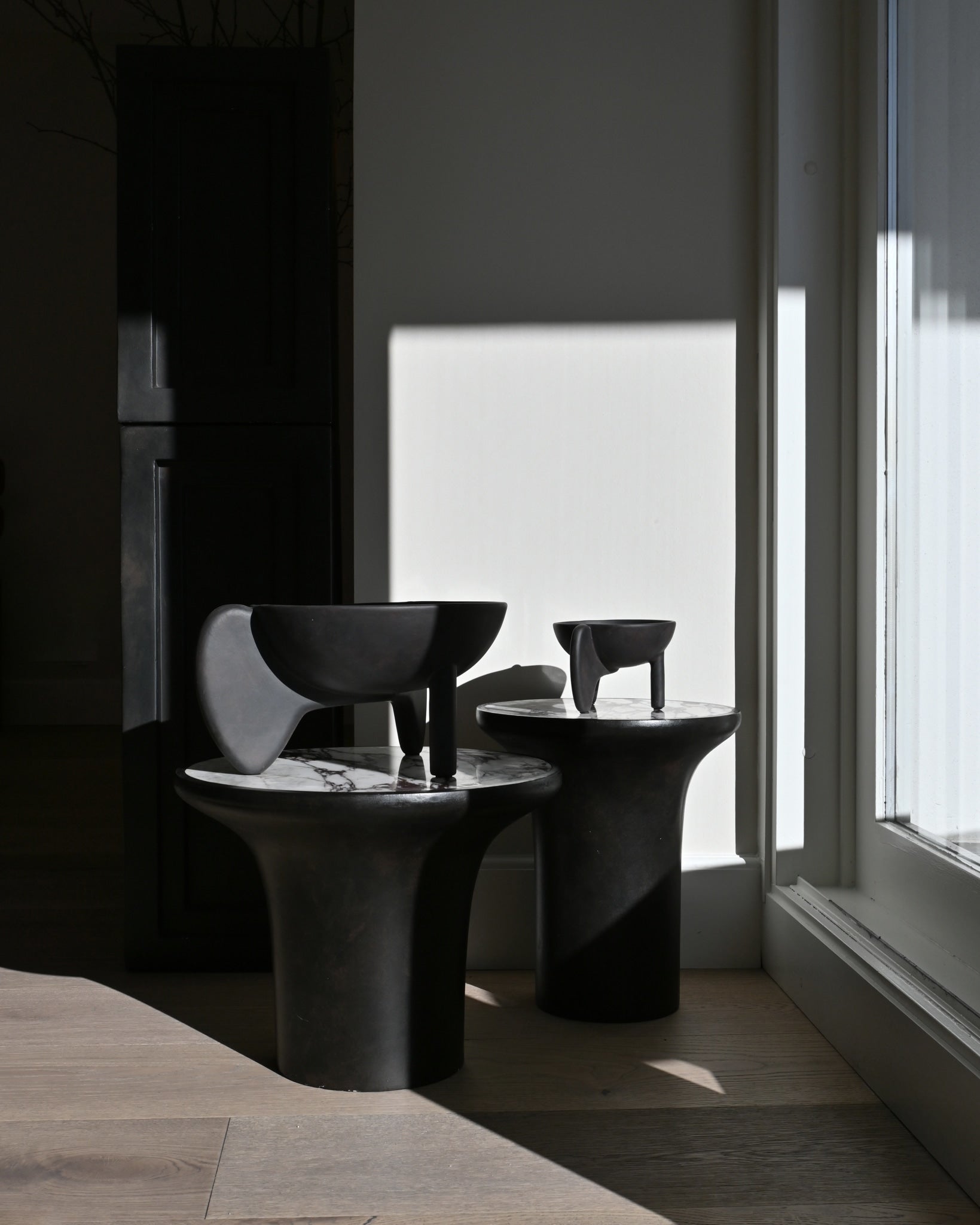 Trumpet Table, Tall - Calacatta - 101 CPH